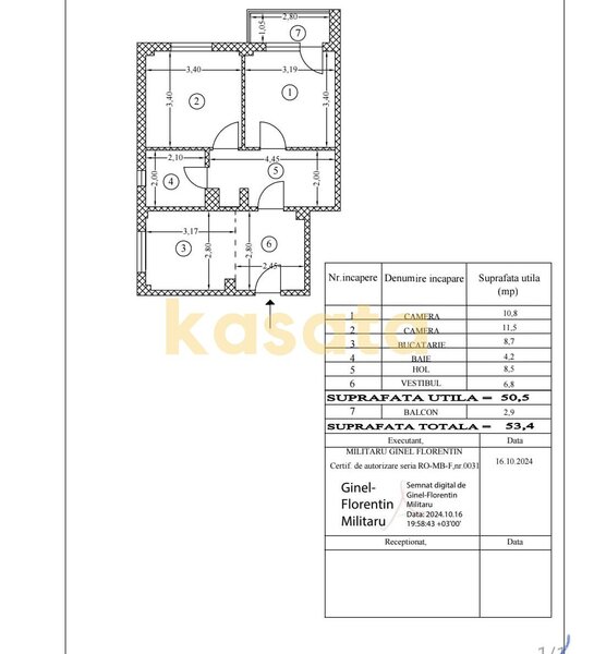 Baicului, ap. 2 camere 1988, complet renovat 2025.
